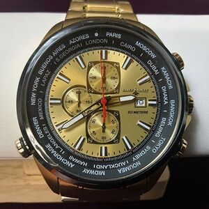 Chase Durer Quartz - Men's Watch - 50mm, Gold Bracelet and Case